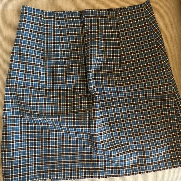Brandy Melville Plaid Tight Mini Skirt - Picture 2 of 4